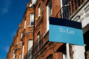 A to let sign outside a house